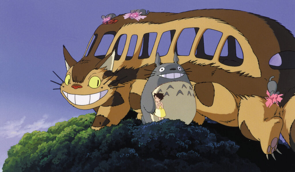 Catbus and Totoro in My Neighbor Totoro