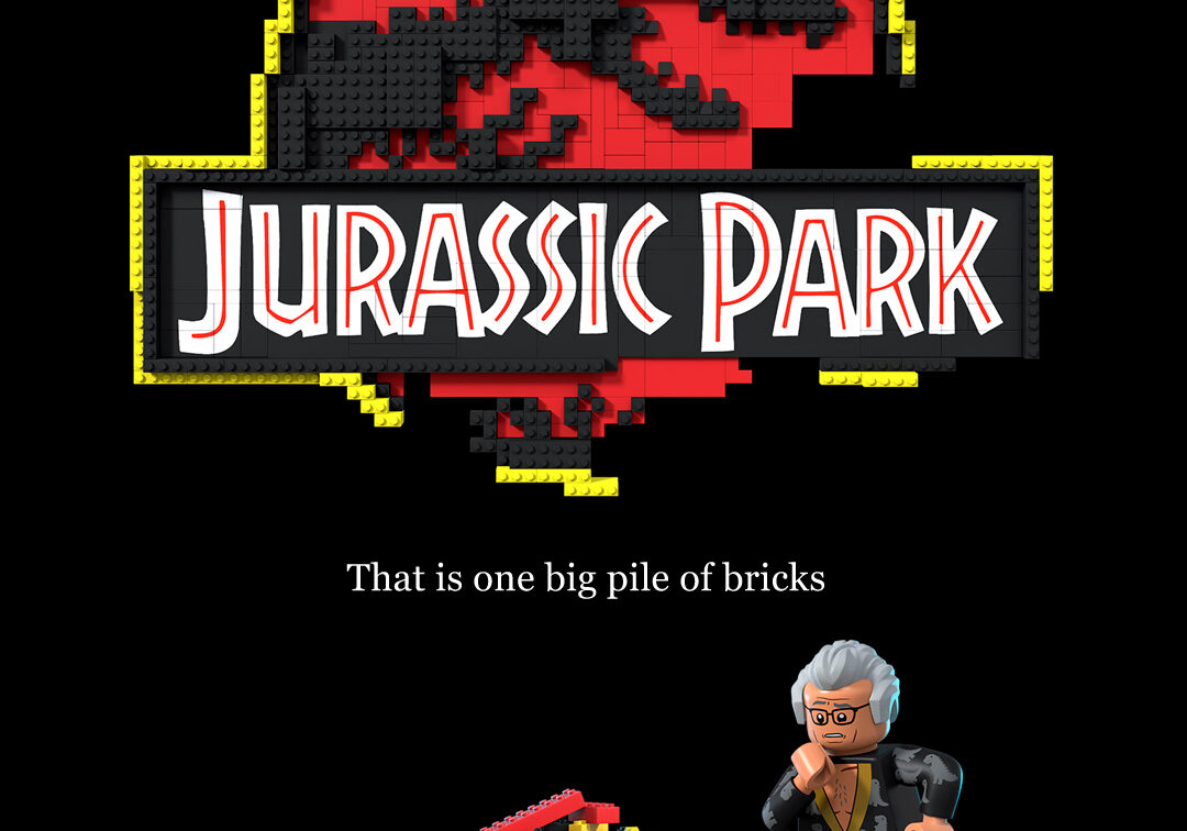 LEGO Jurassic Park Poster (Source: Peacock)