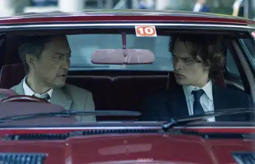 Ken Watanabe and Ansel Elgort in Tokyo Vice Season 2 (Source: Warner Bros. Discovery)