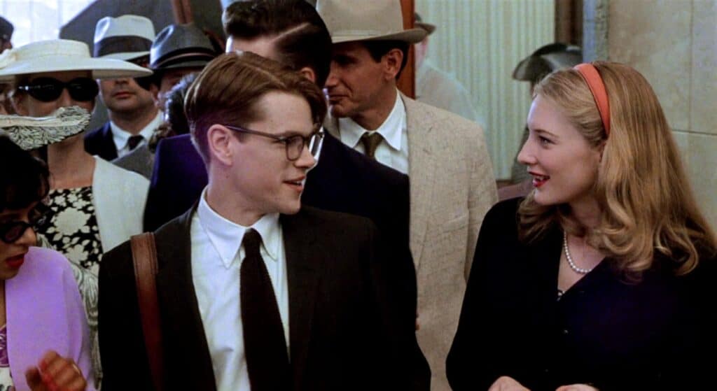 Matt Damon and Cate Blanchett in The Talented Mr. Ripley