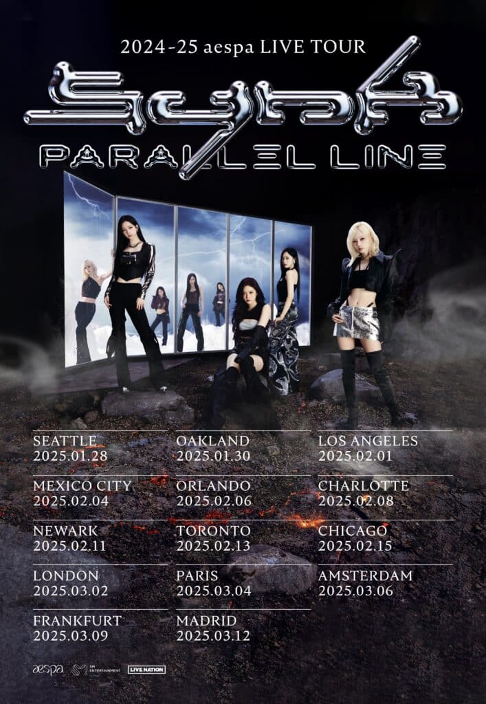 Aespa Synk Parallel-Line Tour Dates in 2024-2025 