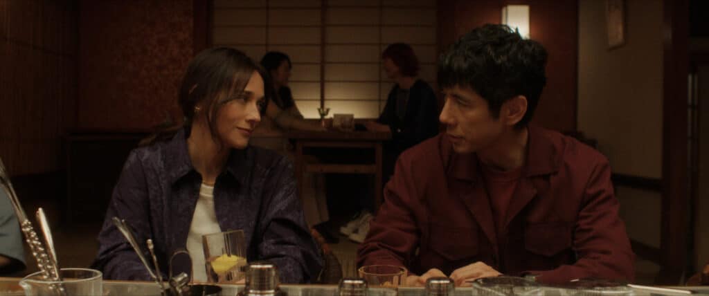 Rashida Jones and Hidetoshi Nishijima in "Sunny," now streaming on Apple TV+.