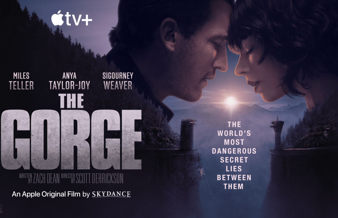 Anya Taylor-Joy and Miles Teller in "The Gorge," premiering February 14, 2025 on Apple TV+