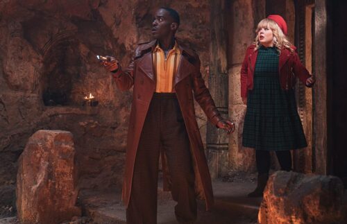 The Doctor (Ncuti Gatwa) and Joy (Nicola Coughlan) (Image: BBC Studios/James Pardon)