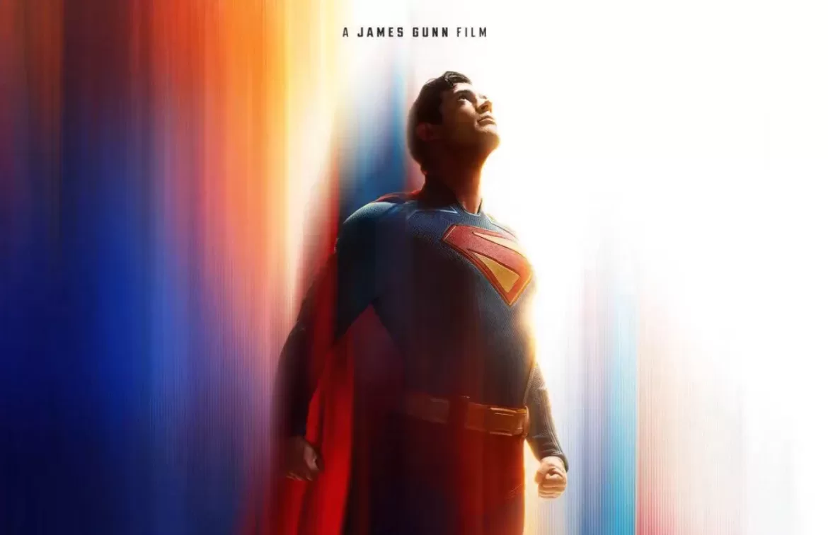 "Superman" poster for James Gunn's forthcoming DCU film