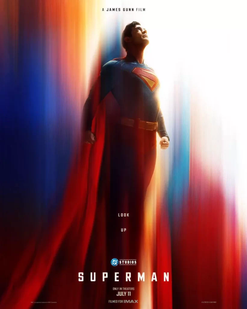 "Superman" poster for James Gunn's forthcoming DCU film