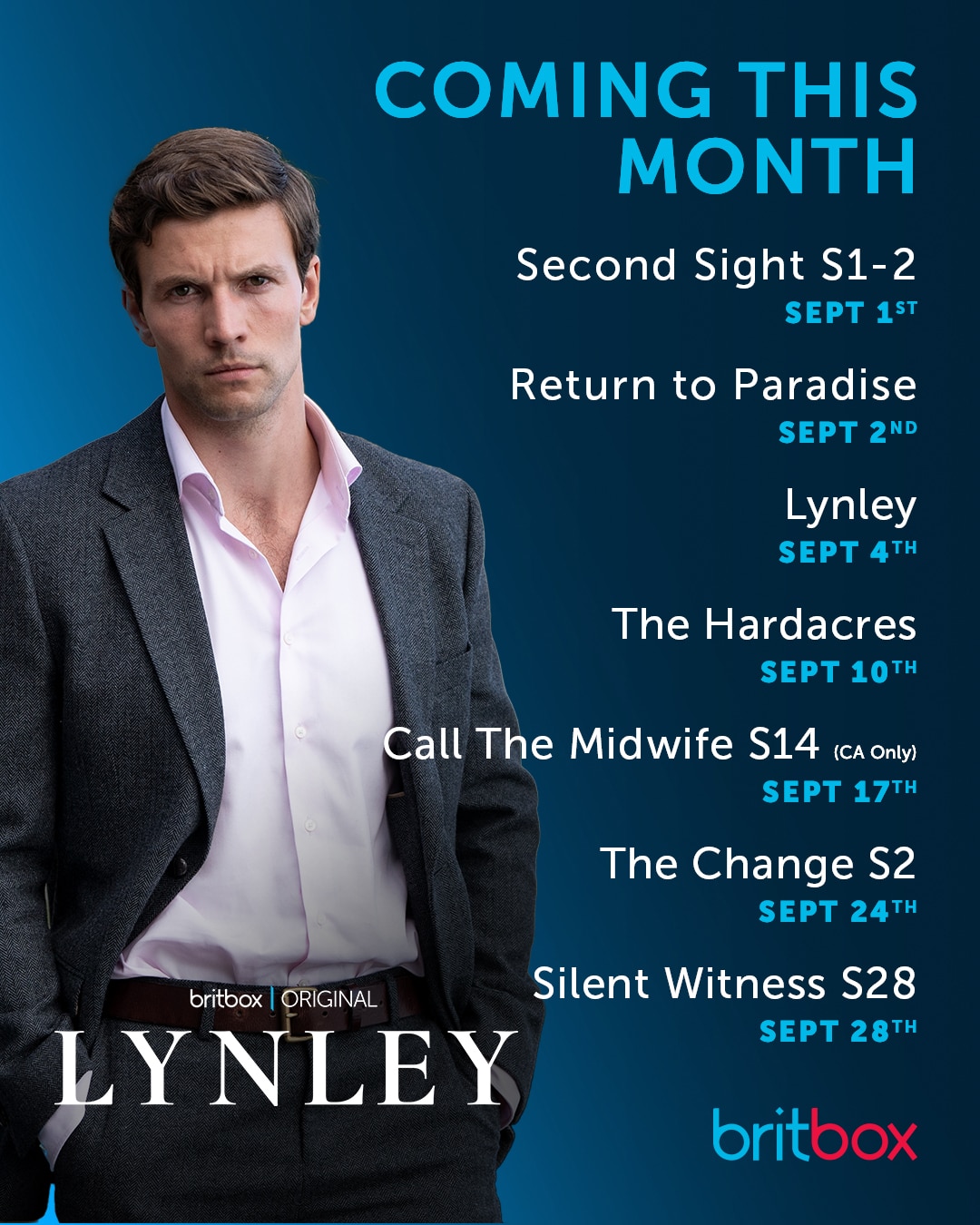 Britbox September 2025 releases