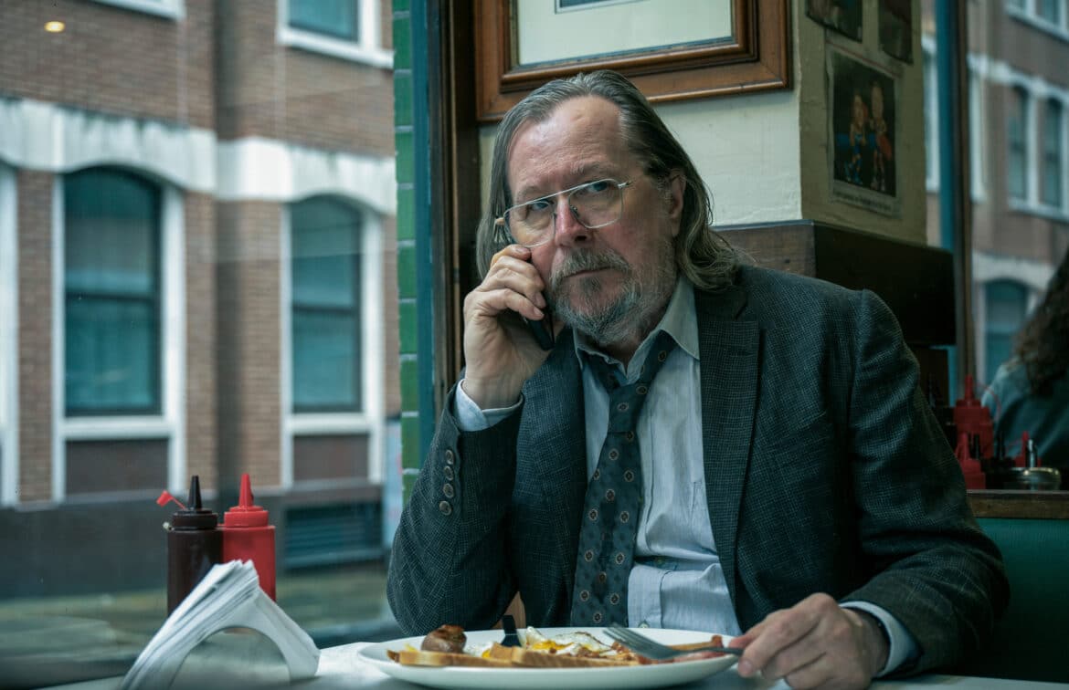 Sir Gary Oldman in "Slow Horses," premiering September 24, 2025 on Apple TV+.