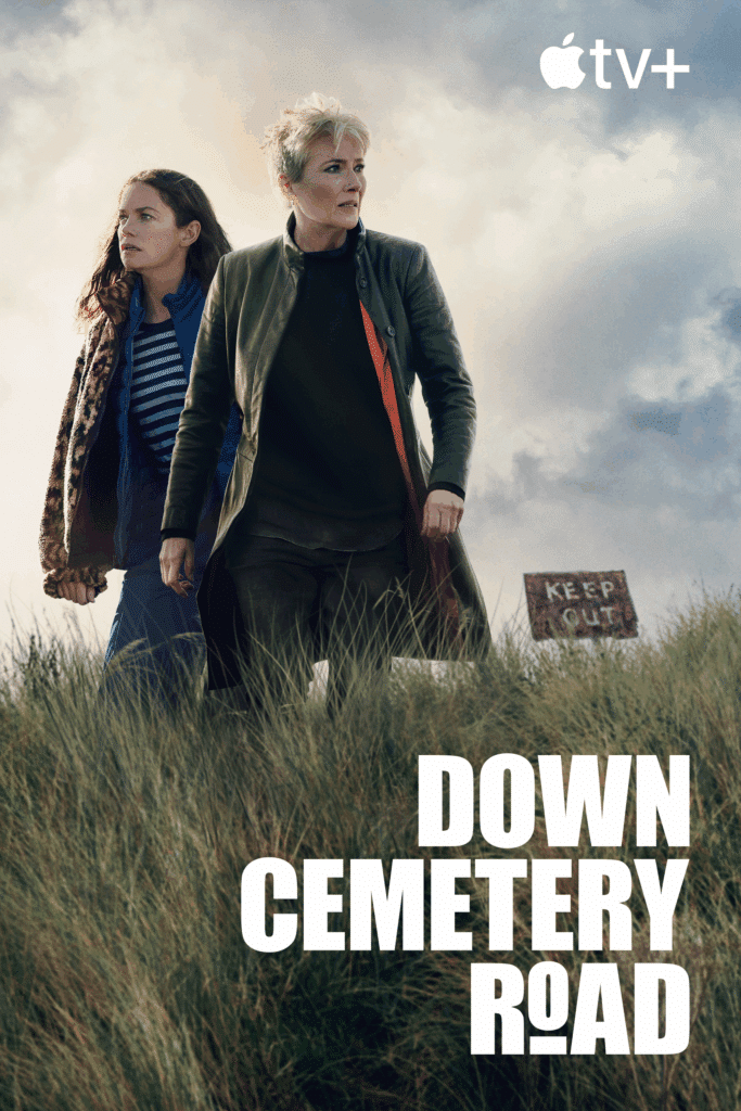 Emma Thompson and Ruth Wilson in "Down Cemetery Road," premiering October 29, 2025 on Apple TV+.