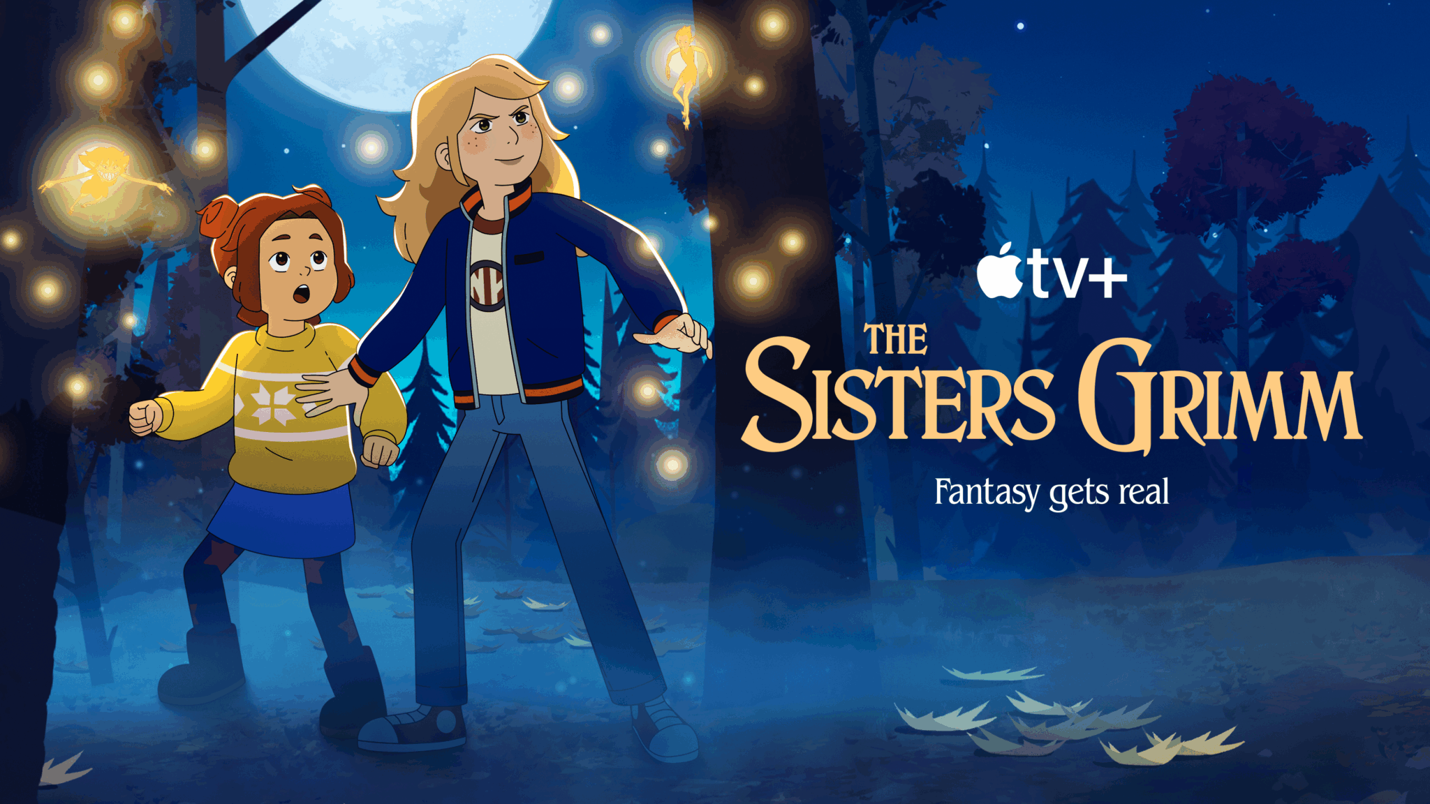 "The Sisters Grimm" premiering October 3, 2025 on Apple TV+