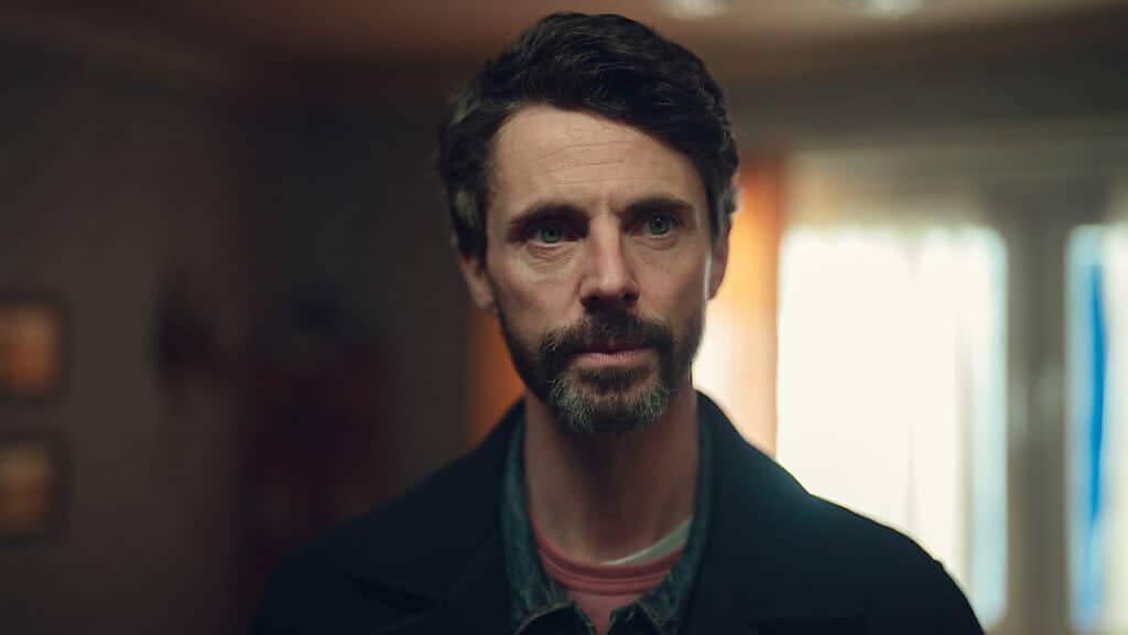 Matthew Goode as DCI Carl Morck in Dept. Q (Photo Credit: Justin Downing/Netflix)