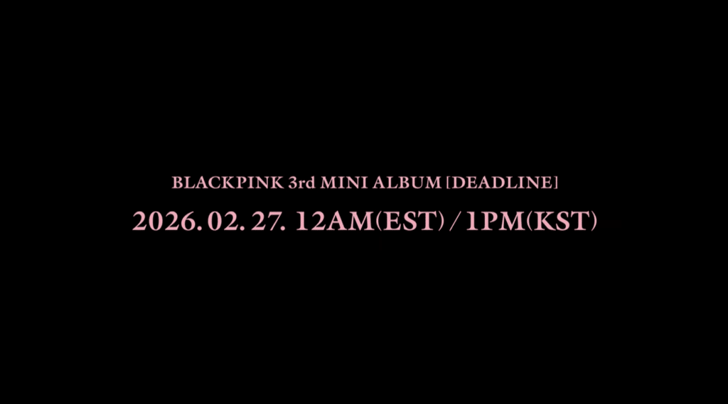 Blackpink 'DEADLINE' Mini-Album Announcement